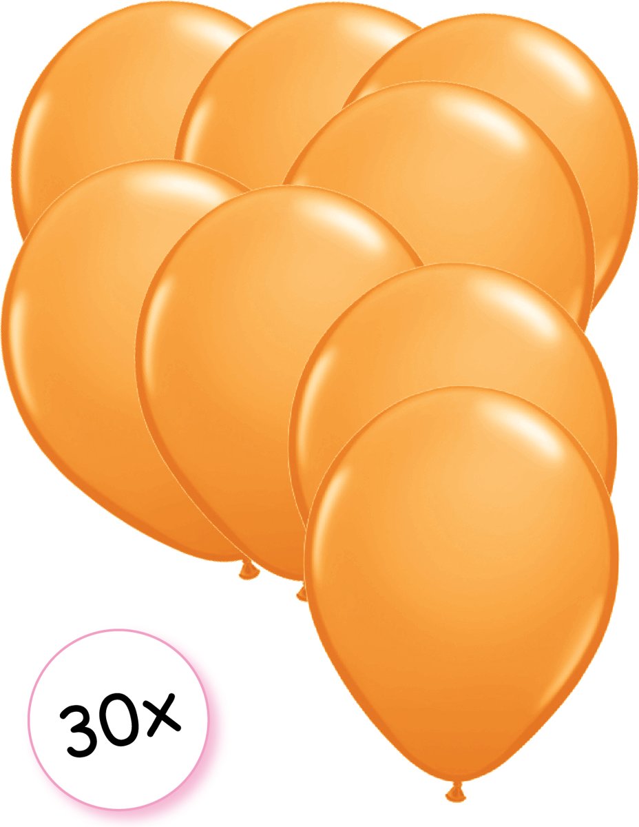 Ballonnen Oranje 30 stuks 27 cm